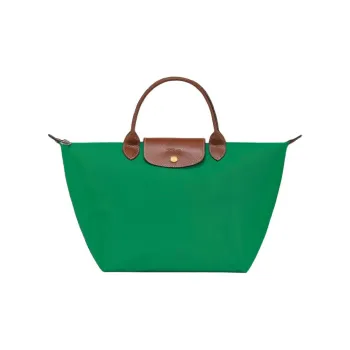 LONGCHAMP Le Pliage Polyamide Handbag Medium Size Women's Green