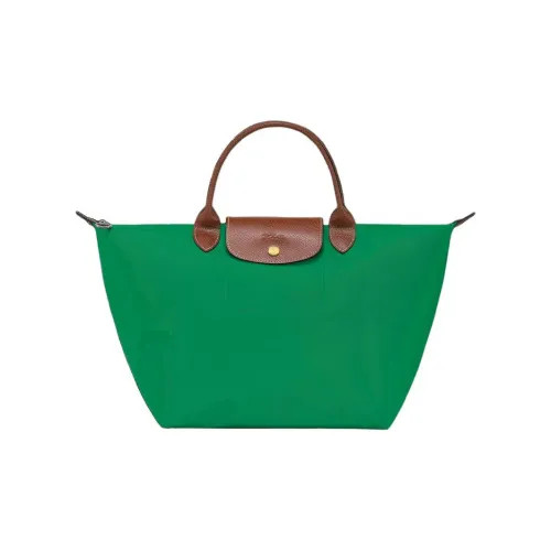 LONGCHAMP Le Pliage Polyamide Handbag Medium Size Women's Green