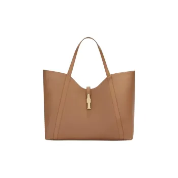 Furla GOCCIA Calfskin Handbag Extra Large Women's Desert