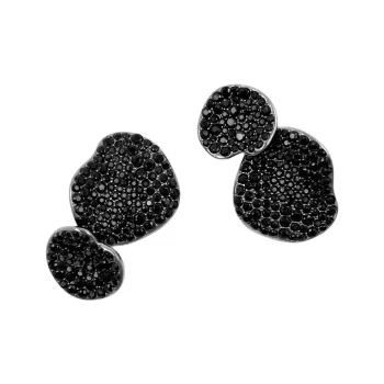 WEILAMANNI 925 Sterling Silver Cufflinks Men's Gunmetal Black