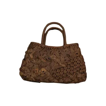 HUZISYOKUNINN Grapevine Handbag Medium Size Women's Brown