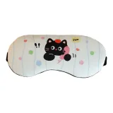 Eye Mask-Ecru Phone Cat (Blue) Non-Gel Bag