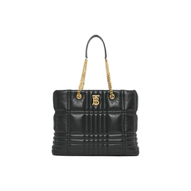 Burberry Lambskin Shoulder Bag Crossbody Bag Handbag Medium Size Women's Black-0