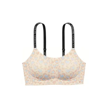 Victoria's Secret Bra Women's Blue Brown Leopard Print