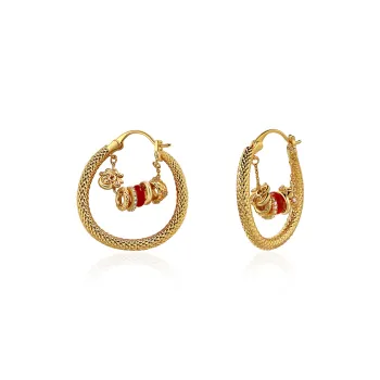 BOONEE ALUS Copper Is Karat Gold plated Earrings Women's