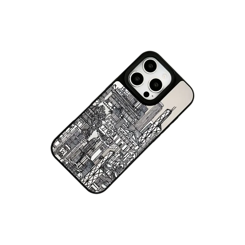 SHANGHUI TPU Material Building Phone Cases Compatibility IPhone12/13/14/15/16/Pro/Ma Trendy And Cool Western Artistic-2
