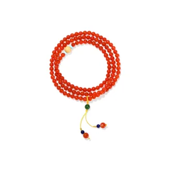 QIAOWUQIAONV Southern Red Agate Necklaces Women's