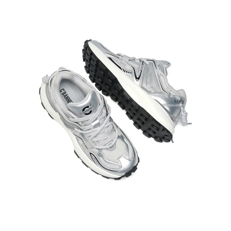 C°BANNER Wear-resistant And Lightweight Low-Top Chunky Sneakers Men's-3