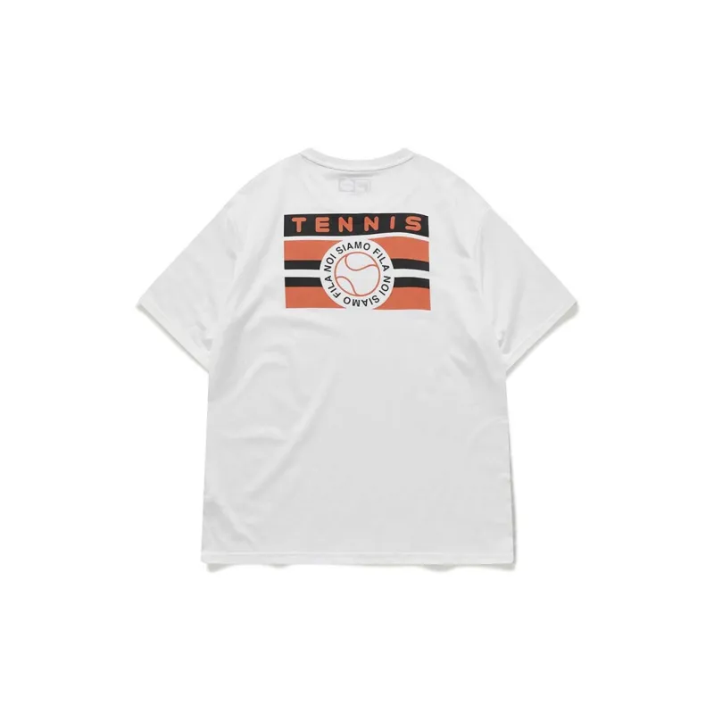 FILA FUSION NOI SIAMO FILATENNIS T-Shirt Men's Standard White-1