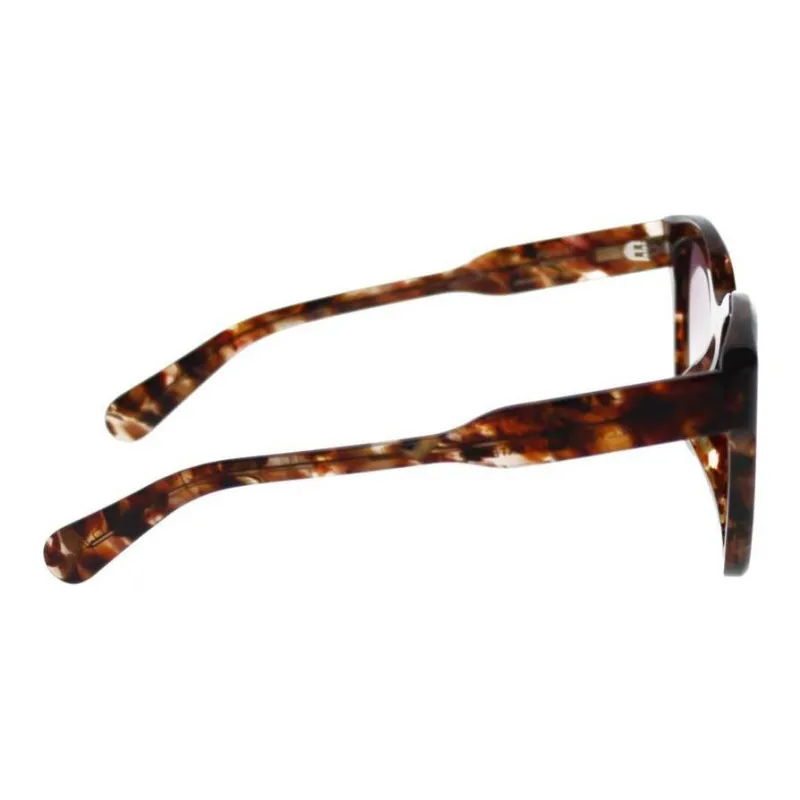 Chloe Acetate Cat Eye Sunglasses Women's Brown-1