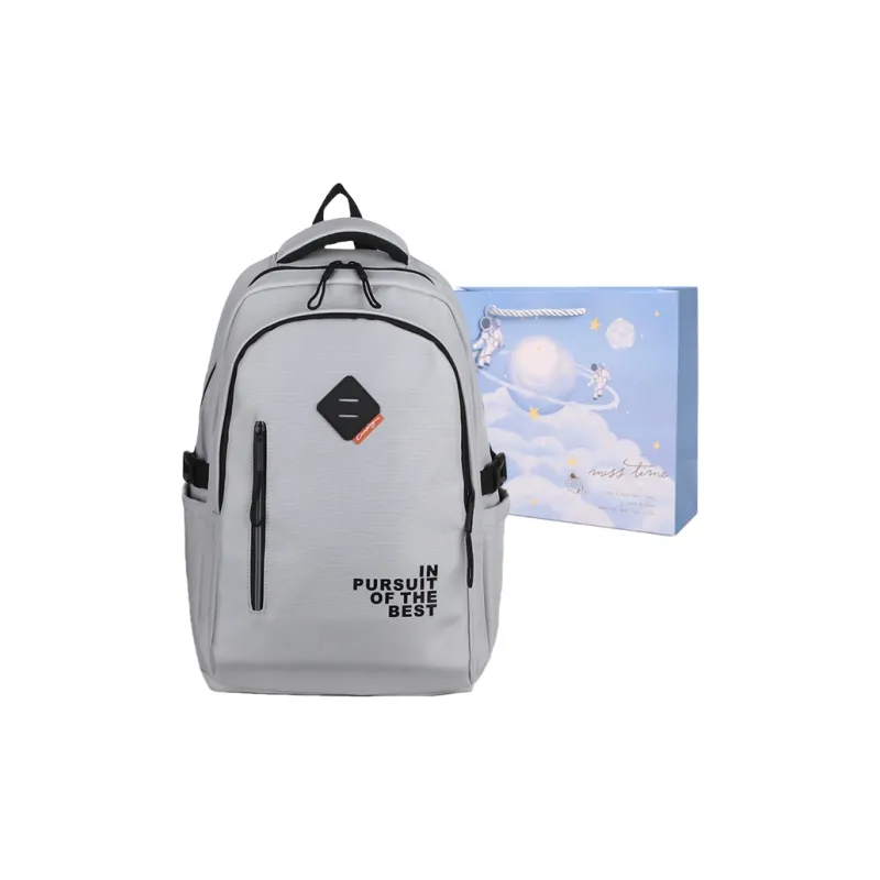 Duoluplo Doron Paul Nylon Backpack Men's White/Dark Gray/Black-0