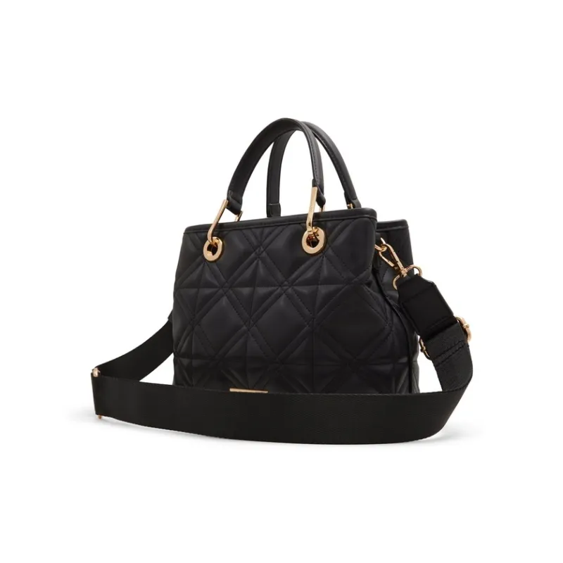 ALDO Artificial Leather Crossbody Handbag Medium Size Women's White/Black/Mixed Color-4
