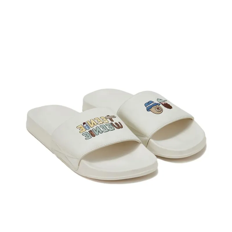 JEON HWANGIL x Teenie Weenie Men Character Slippers Unisex White-3