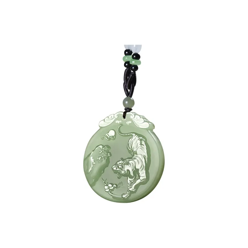 KUNYUYAO Hetian Jade Pendants Pale Greenish White Jade Unisex-99