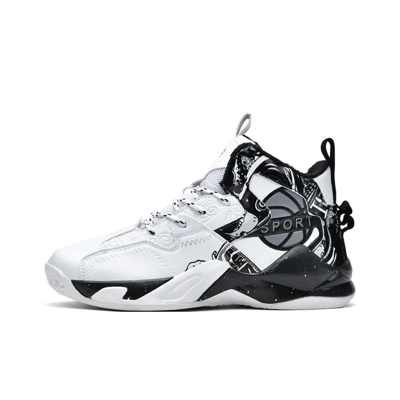 SOURCE Cushioning Anti Slip Wear Resistant Coverage Lightweight Rebound High Top Basketball Shoes Unisex-0