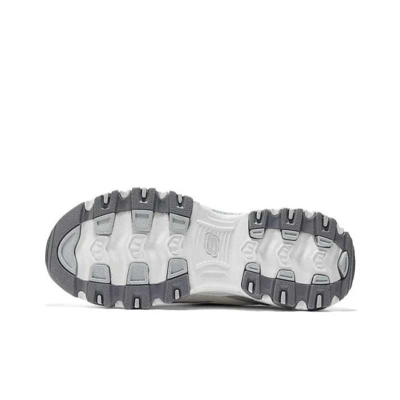 Skechers Anti Slip Wear Resistant Low Top Chunky Sneakers Women's Gray-3