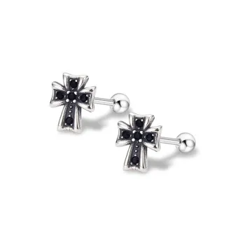ETAHLOVE S925 Silver Stud Earrings Unisex Bestie Boyfriend And Girlfriend Birthday Surprise Anniversary Commemoration
