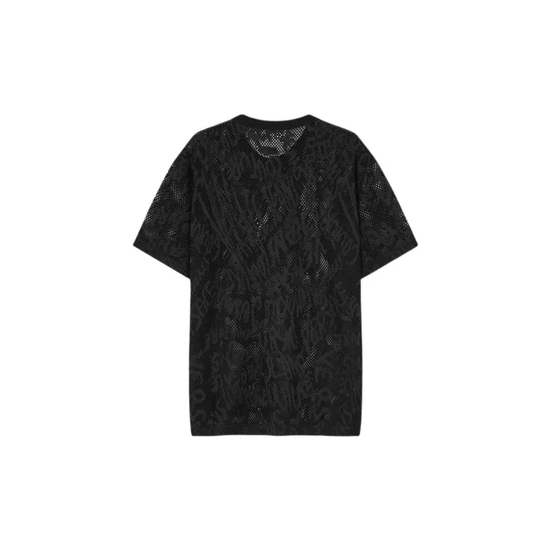VERSACE Mesh Logo T Shirt-1