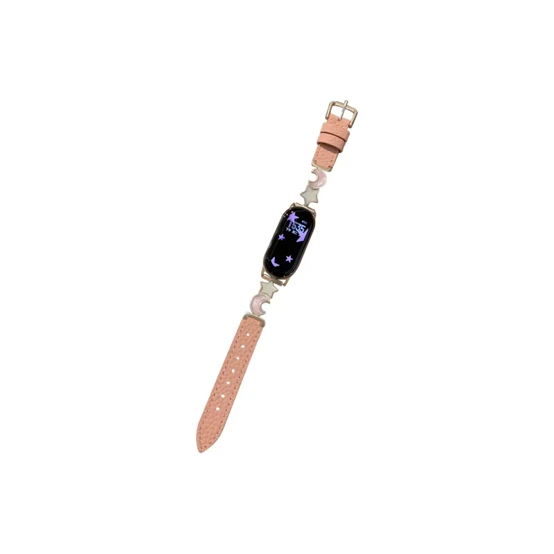 Fly Apple And Xiaomi Compatibility Watch Band Metal, Genuine Leather Material-6