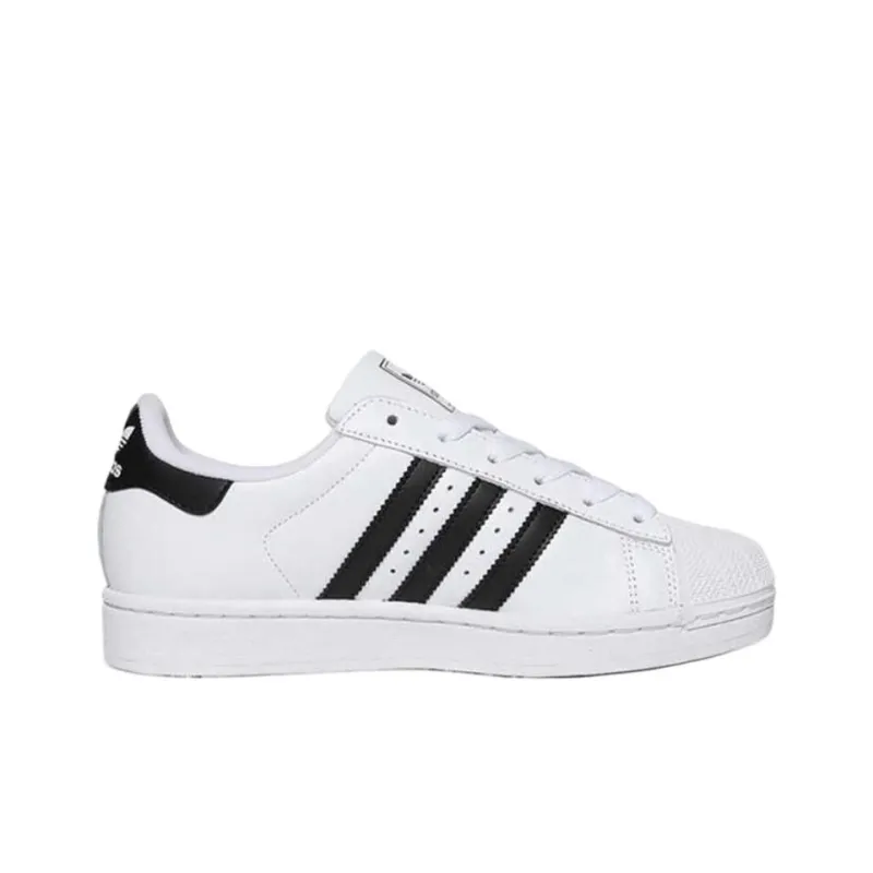 Adidas Originals SUPERSTAR Cushioning Wear Resistant Low Top Kids' Skateboarding Shoes White Teenagers-1