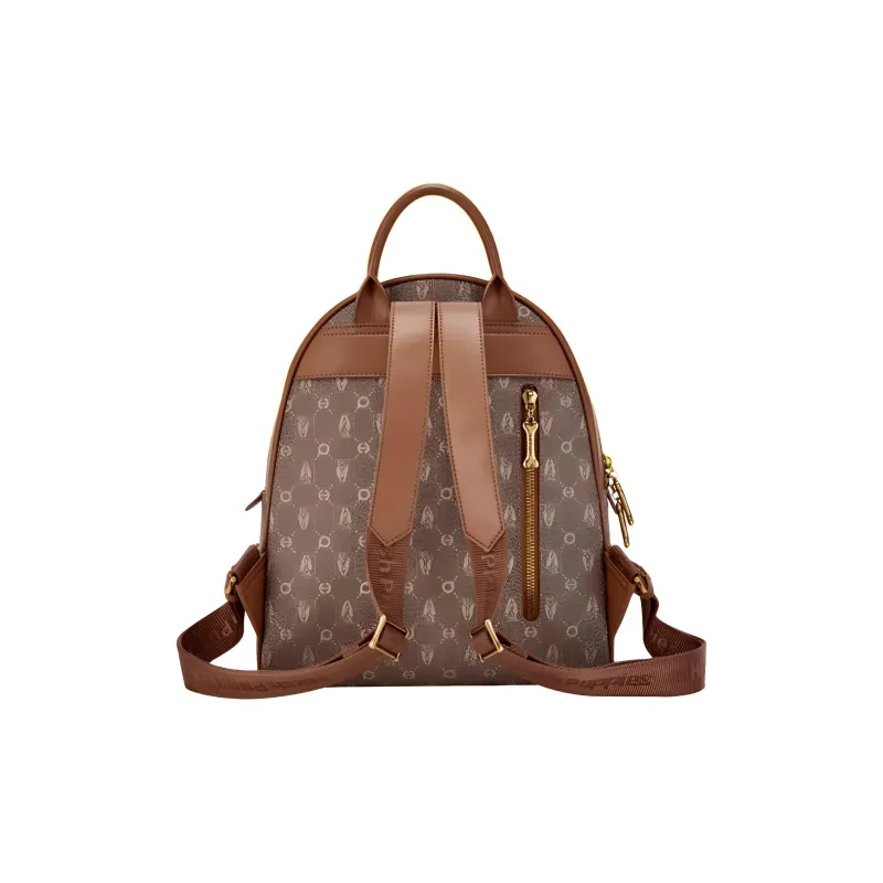 Hush Puppies PVC Polyvinyl Chloride Backpack Medium Size Women's Khaki-3