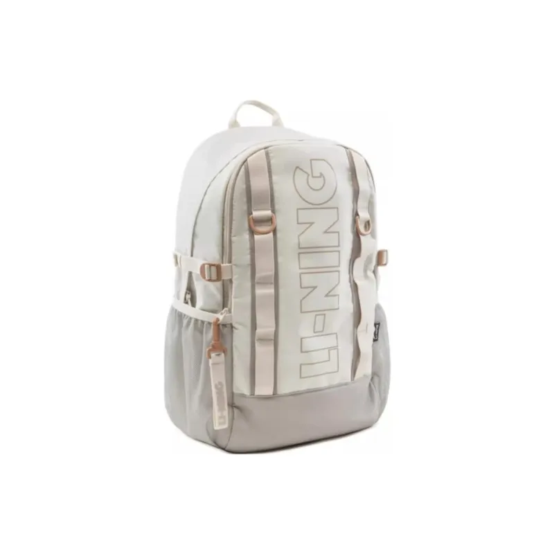 LiNing Polyester Backpack Unisex Silver Birch Gray-2