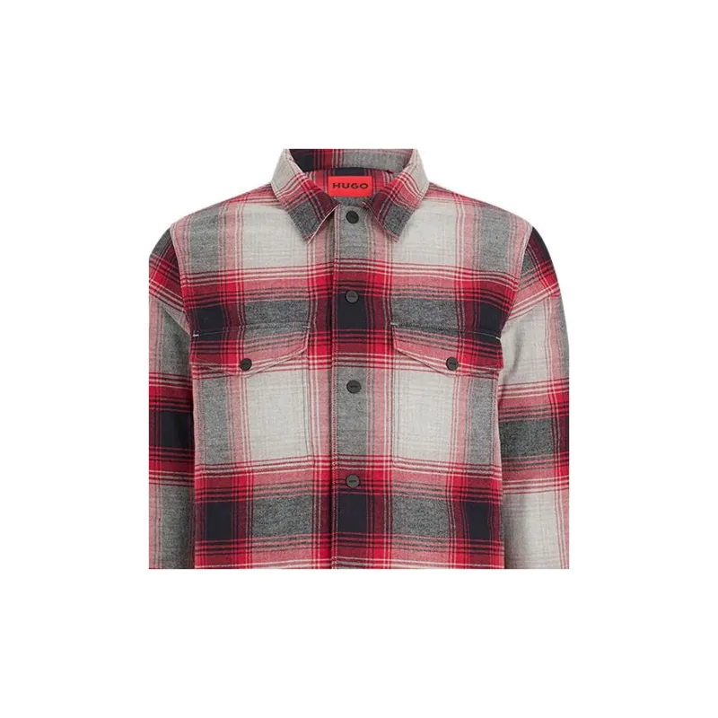 HUGO BOSS Shirts Men Red-4