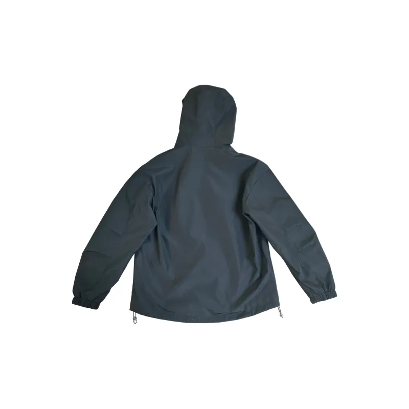 Yalu Waterproof, Windproof, UV Protection, Breathable, Abrasion Resistant Windbreaker Jacket Unisex Obsidian Black-1