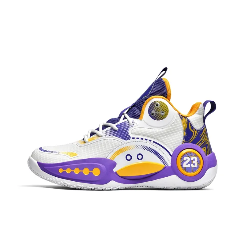 SOURCE Cushioning, Slip Resistant, Abrasion Resistant, Lightweight, Rebound High Top Basketball Shoes Unisex-8
