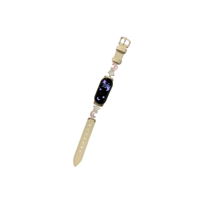 Fly Apple And Xiaomi Compatibility Watch Band Metal, Genuine Leather Material-0