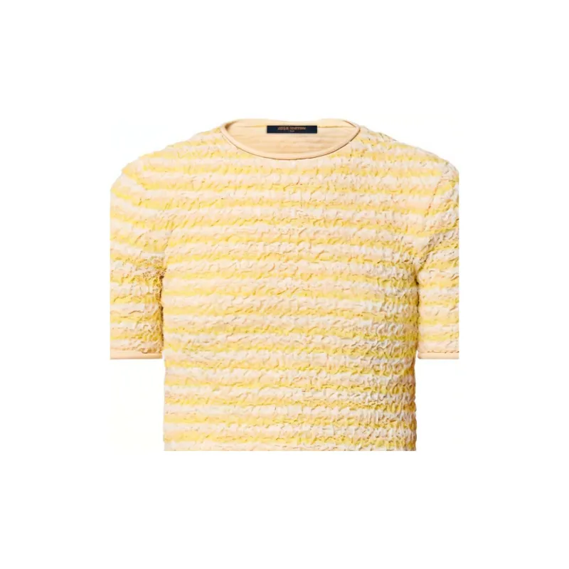 LOUIS VUITTON Crinkle Knit Striped Top-5