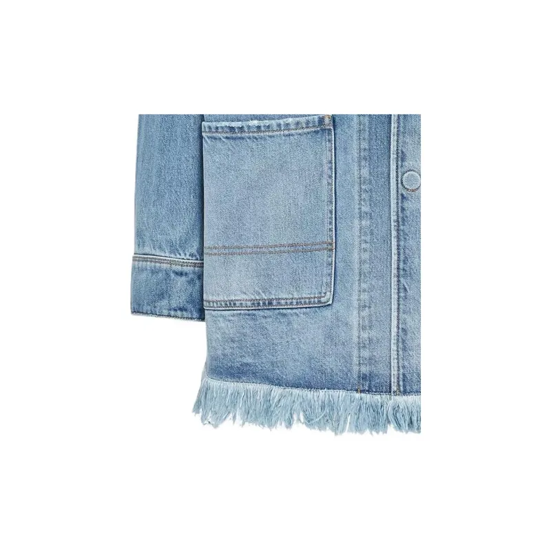 FENDI Denim Jackets Men Blue-4