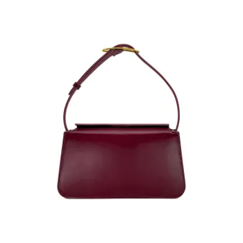 STUDIO AMELIA Leather Shoulder Bag Women's Burgundy