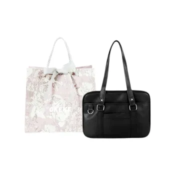 OKEKE Pu Shoulder Bag Regular Unisex Black/Pearl White/White/Coffee