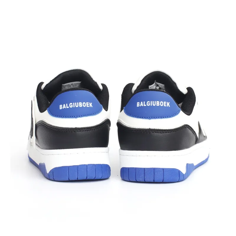 PAIN OR PLEASURE Low Top Kids' Skateboarding Shoes Blue Black Teenagers-3
