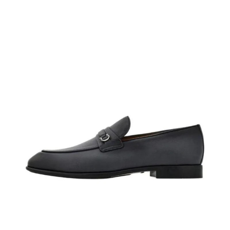 FERRAGAMO GANCINI Loafers Men's Blue-0