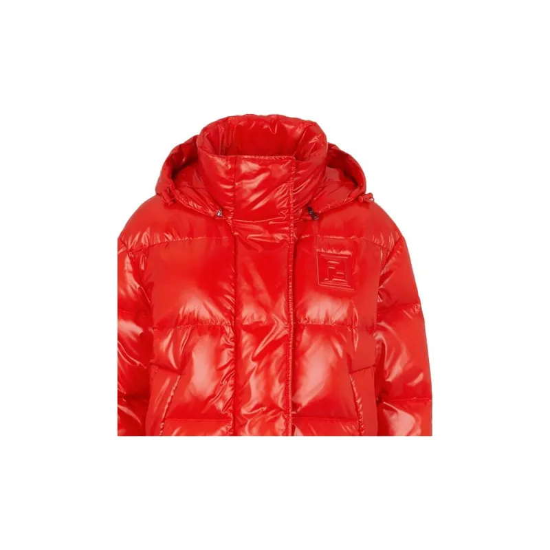 FENDI FW22 Moderate Down Jacket Women's Bright Red-2