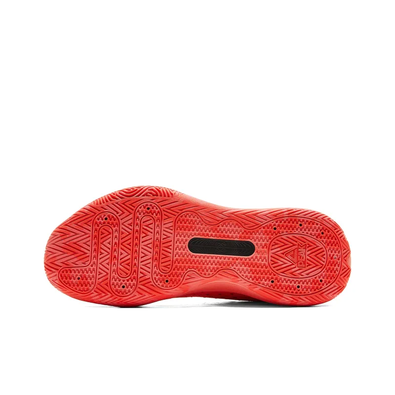 PEAK Basketball Shoes Men Low Top Red Flower Yarn-5