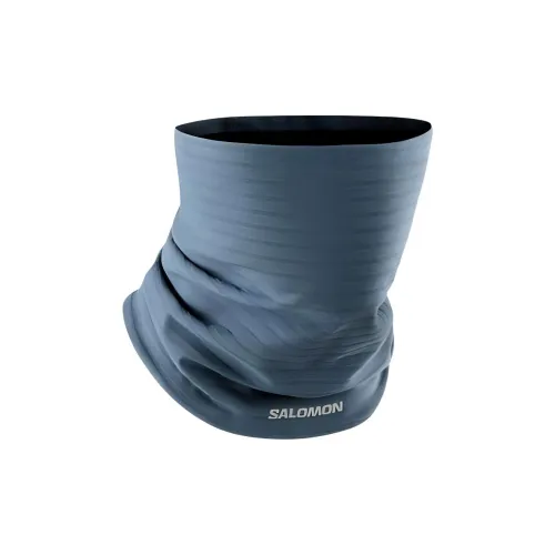 SALOMON Wool Scarves Unisex Marine Blue