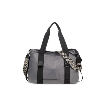 TAKI Nylon Travel Bag Unisex Gray