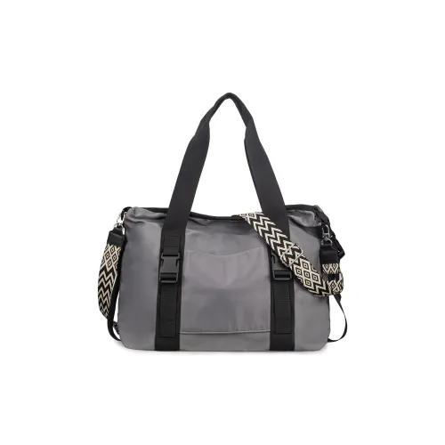 TAKI Nylon Travel Bag Unisex Gray