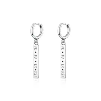 BKBU 925 Sterling Silver Needle Titanium Steel Earrings Unisex