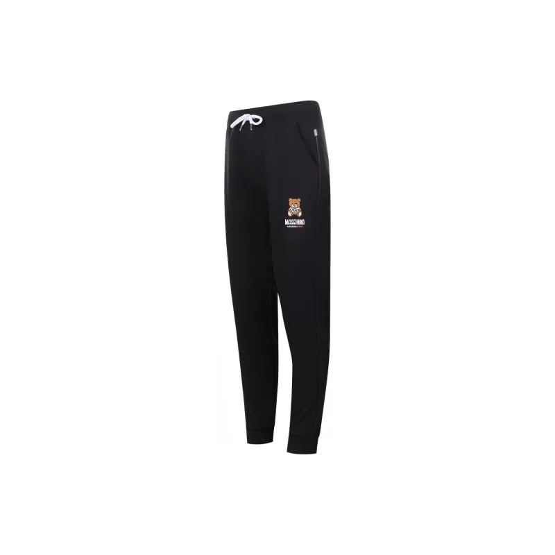 MOSCHINO Knitted Sweatpants Men Black-2