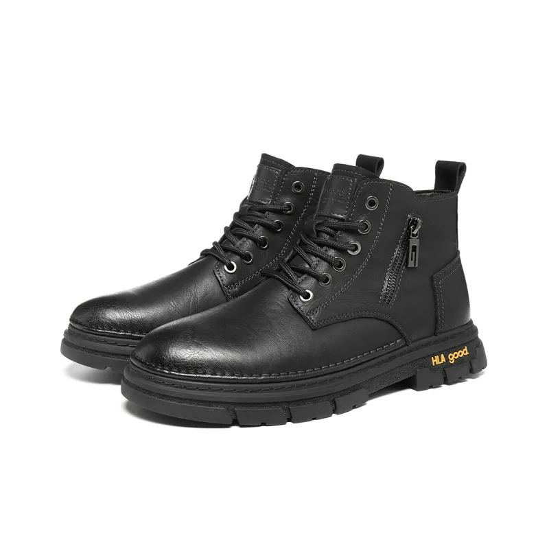 HLA Short Mid Calf Martin Boot Men's-1