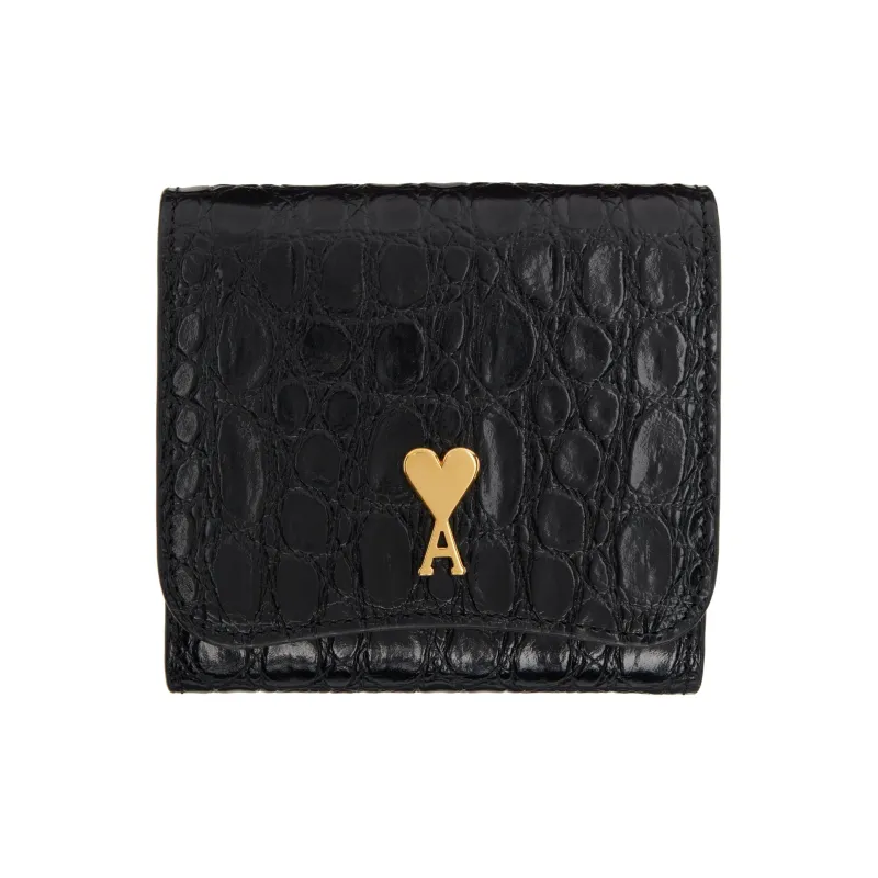 AMIPARIS Cow Leather Wallet Men's Black-0