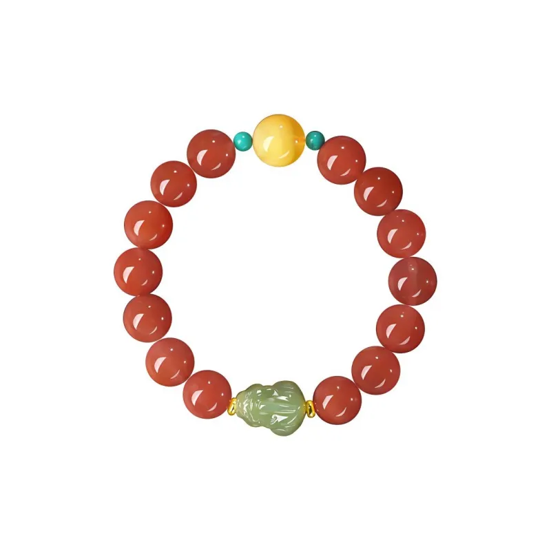 GOLDFISH ALLEY South Red Agate Bracelets Unisex-0