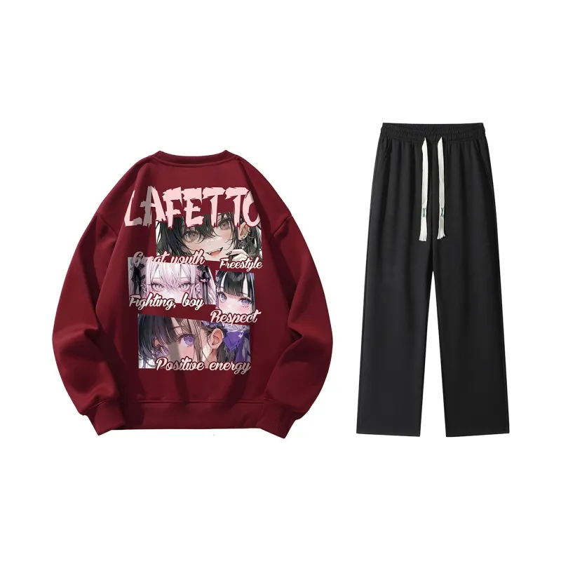 Lafetto Sweatshirt Sets Unisex-11