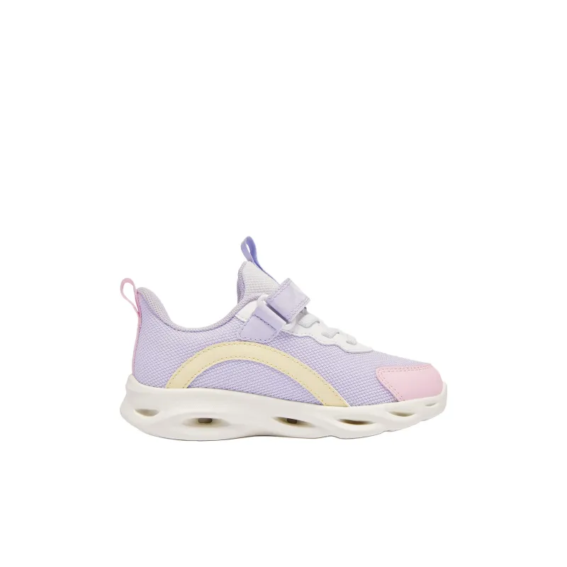 QIAODAN Anti Slip Wear Resistant Low Top Kids' Running Shoes Ice Hydrogen Purple / Jordan White Kids'-1
