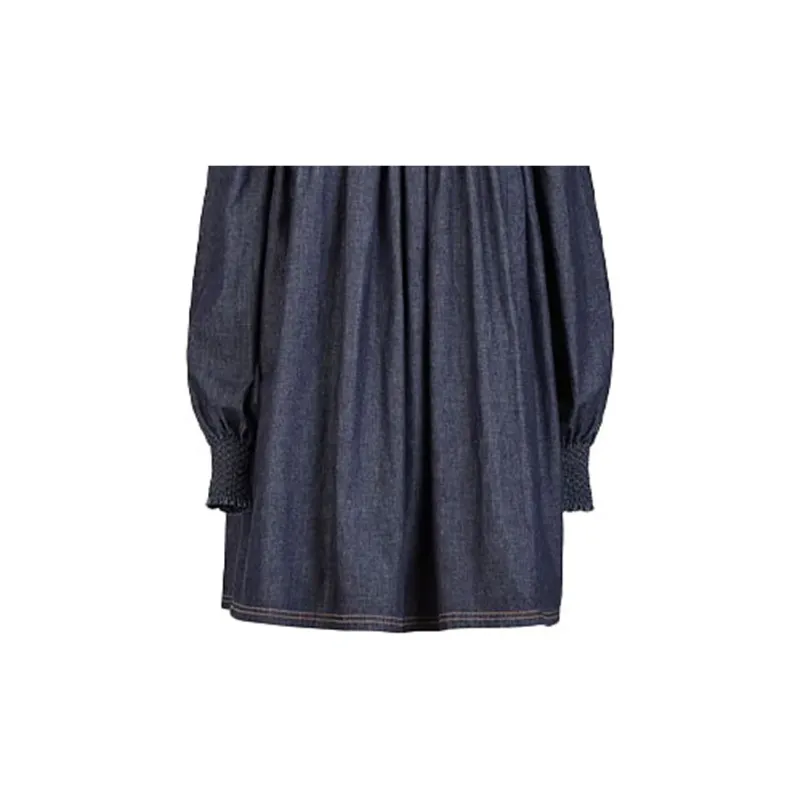 FENDI Long-Sleeved Dresses Women's Blue-4