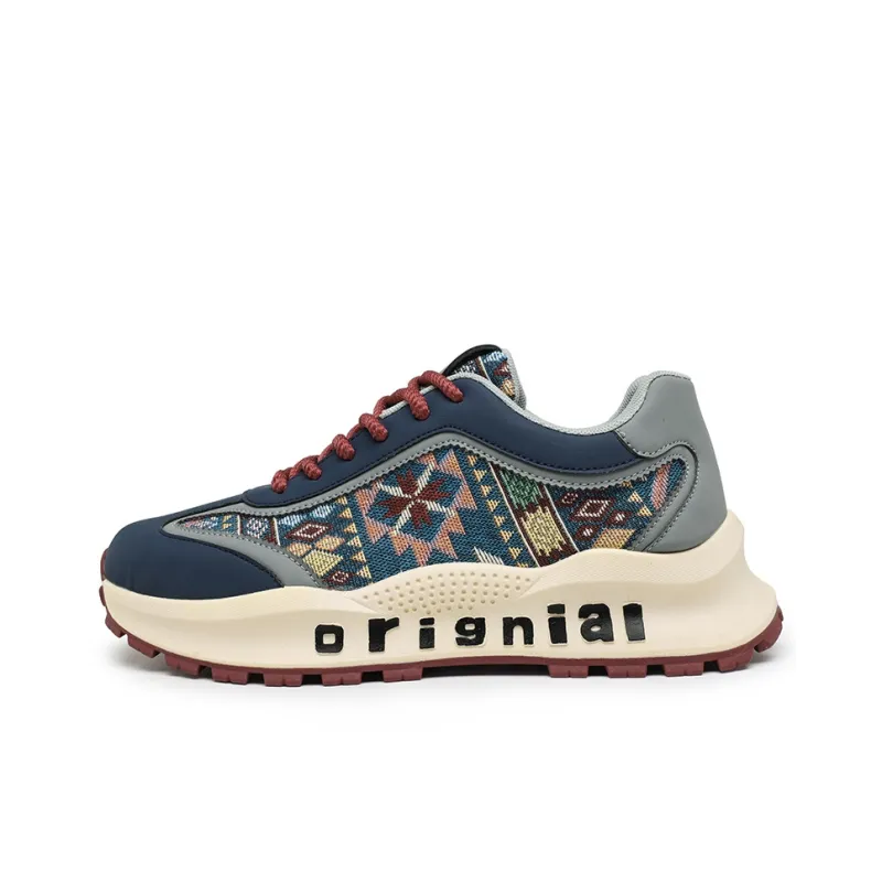 SENGUIBUCK Breathable Height Increasing Low-Top Chunky Sneakers Men's-4